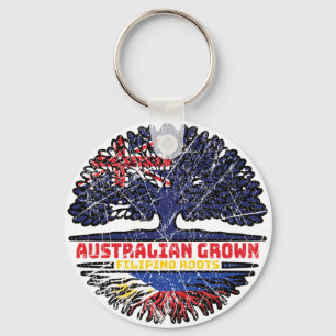 Philippines Filipino Australian Australia Tree Keychain