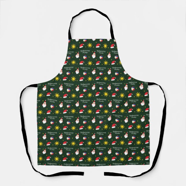 Philippines Filipino Christmas Maligayang Pasko Apron (Front)