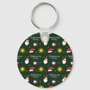 Philippines Filipino Christmas Maligayang Pasko Keychain