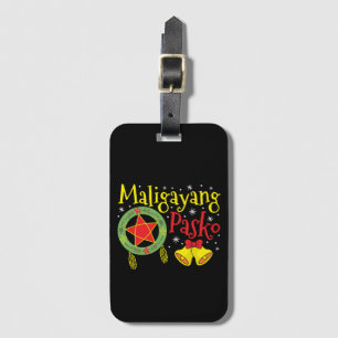 Philippines Filipino Christmas Maligayang Pasko Luggage Tag