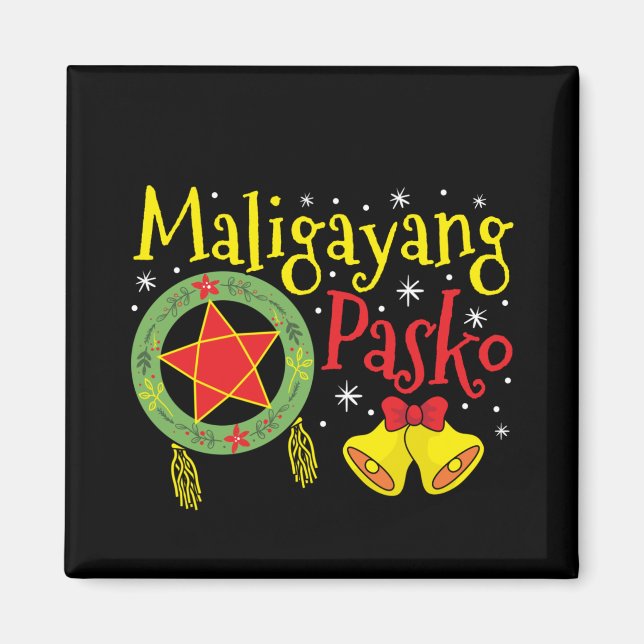 Philippines Filipino Christmas Maligayang Pasko Magnet (Front)