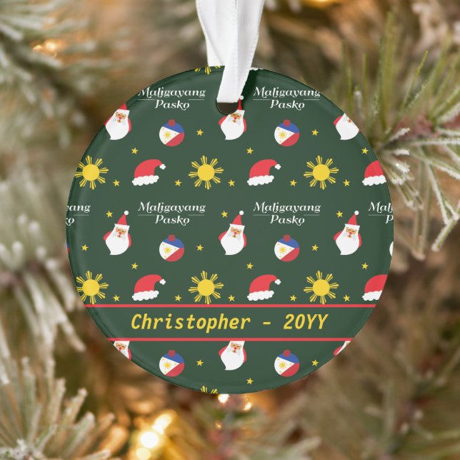 Philippines Filipino Christmas Maligayang Pasko Ornament (Tree)
