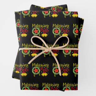 Philippines Filipino Christmas Maligayang Pasko Wrapping Paper Sheet