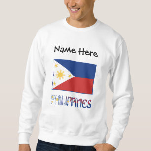 Philippines Filipino Flag Personalized Sweatshirt