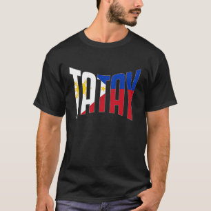 Philippines Filipino Lolo Father Flag Dad Best Tat T-Shirt