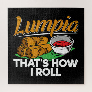 Philippines Filipino Lumpia Food Quote Jigsaw Puzzle