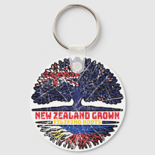 Philippines Filipino New Zealander New Zealand Keychain