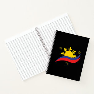 Philippines Filipino Pinoy Flag Notebook