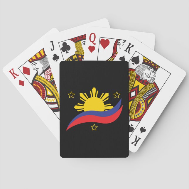 Philippines Filipino Pinoy Flag Playing Cards (Back)