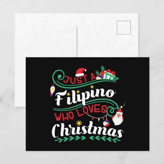 Philippines - Filipino Who Loves Christmas Postcard (Front/Back)