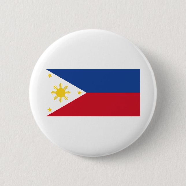 Philippines Flag 2 Inch Round Button (Front)