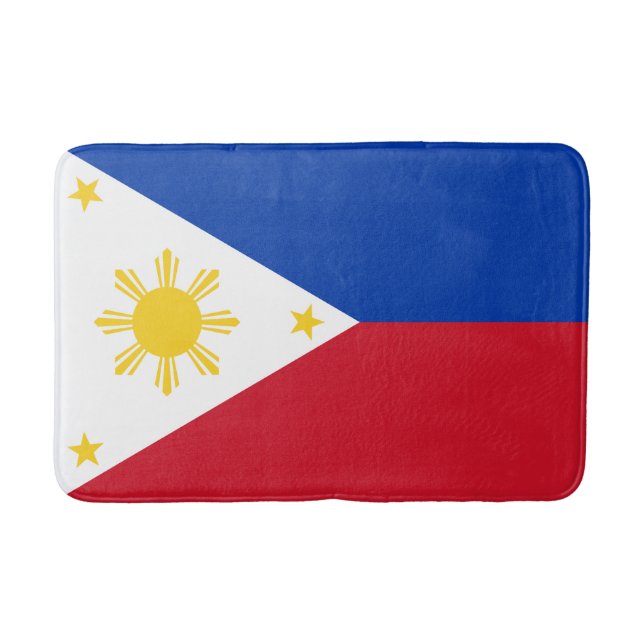 Philippines Flag Bath Mat (Front)