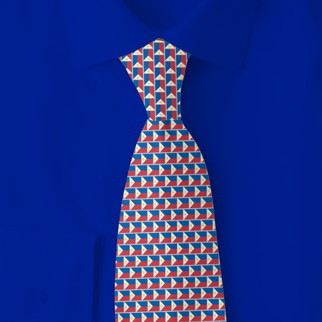 Philippines Flag Brick Pattern Tie (Creator Uploaded)