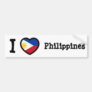 Philippines Flag Bumper Sticker