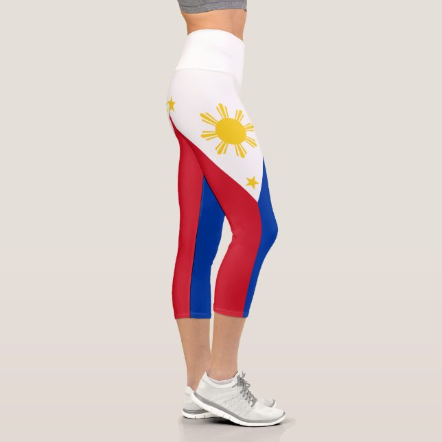 Philippines Flag Capri Leggings (Right)