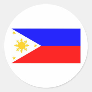 Philippines flag classic round sticker
