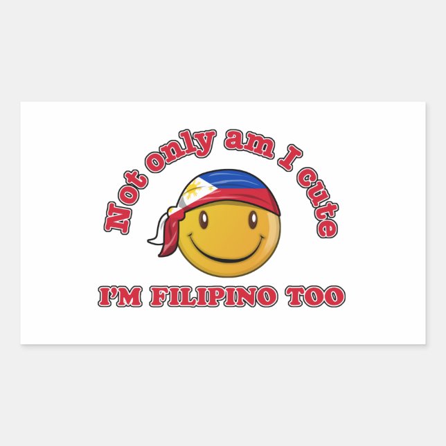 Philippines flag designs sticker (Front)