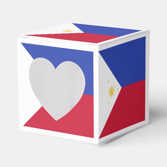 Philippines Flag Emblem Favor Box (Front Side)