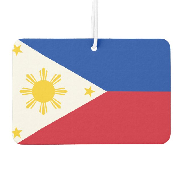 Philippines Flag Filipino Flag Air Freshener (Back)