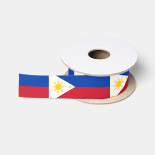 Philippines Flag Filipino Flag Satin Ribbon