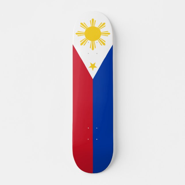 Philippines Flag Filipino Flag Skateboard (Front)