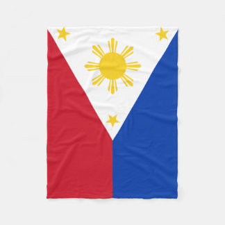 Philippines Flag Fleece Blanket