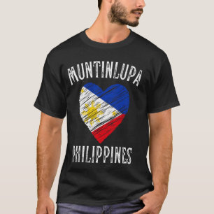 Philippines Flag Heart Muntinlupa City T-Shirt