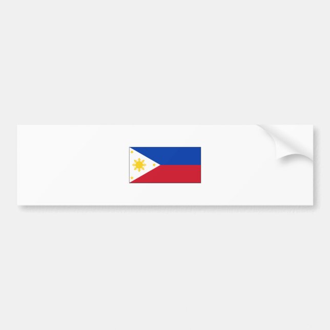 Philippines FLAG International Bumper Sticker (Front)