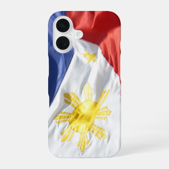 philippines flag iPhone 16 case (Back)