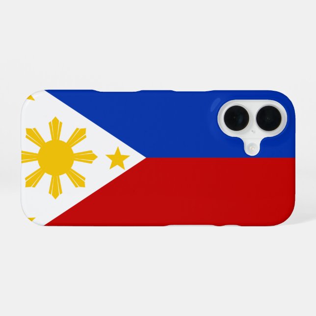 Philippines Flag iPhone 16 Case (Back Horizontal)
