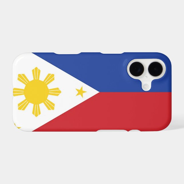 Philippines flag iPhone case (Back Horizontal)