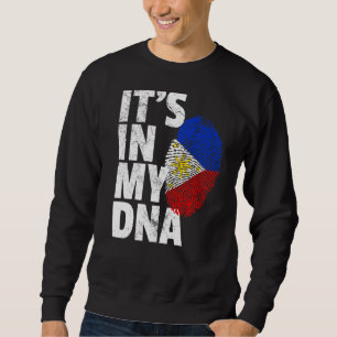 Philippines Flag It's In My Dna Christmas Country Sweatshirt
