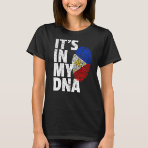 Philippines Flag It's In My Dna Christmas  Country T-Shirt