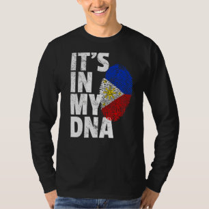 Philippines Flag It's In My Dna Christmas  Country T-Shirt