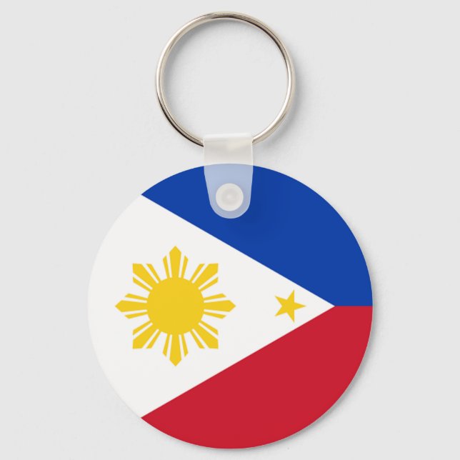Philippines Flag jGibney The MUSEUM Zazzle Keychain (Front)