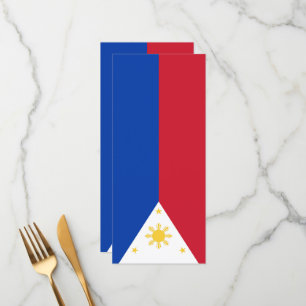 Philippines flag menu