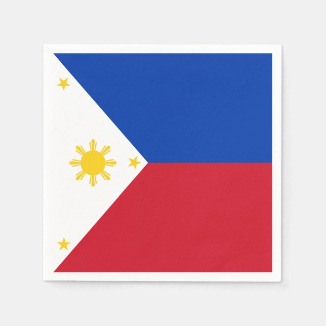 Philippines Flag Napkin (Front)