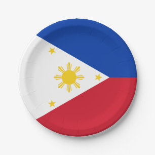Philippines Flag Paper Plate
