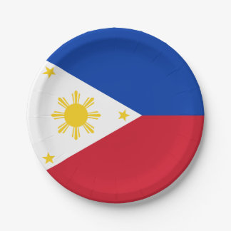 Philippines Flag Paper Plate