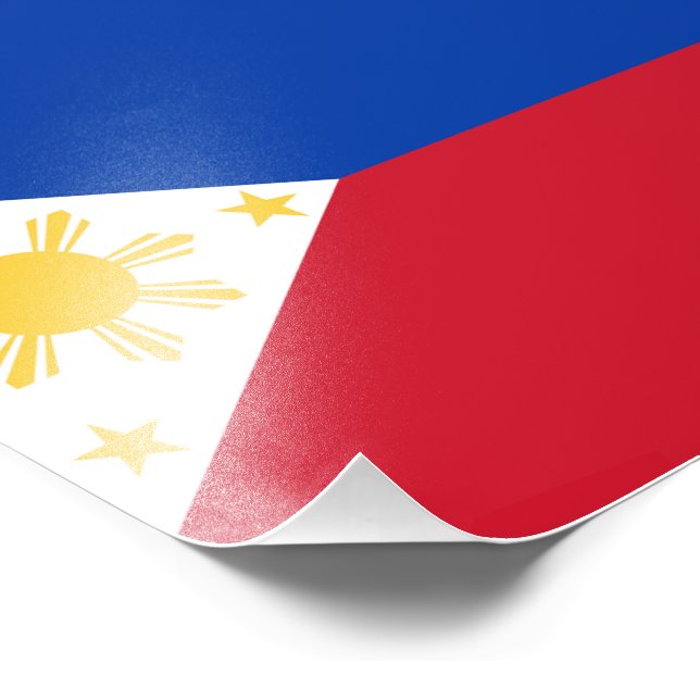 Philippines flag photo print (Corner)