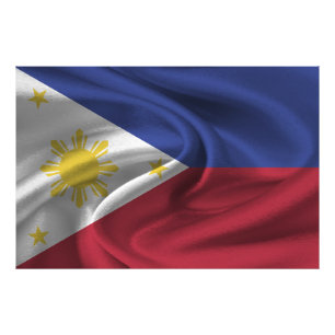 Philippines Flag Photo Print