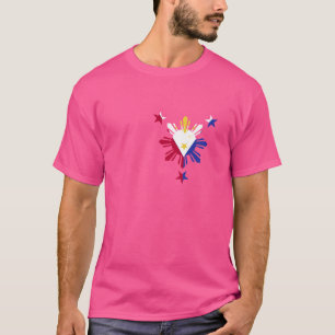 Philippines Flag Proud Filipino Roots Heritage T-Shirt