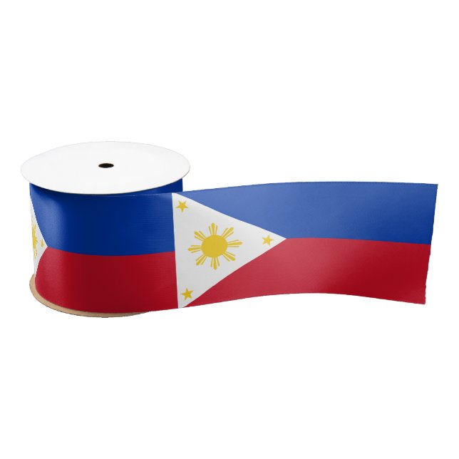 Philippines Flag Satin Ribbon (Spool)