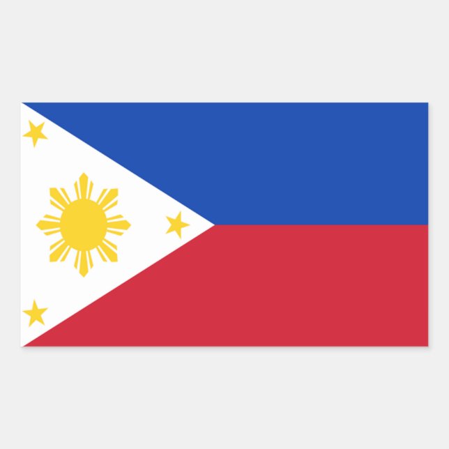 Philippines Flag Sticker (Front)