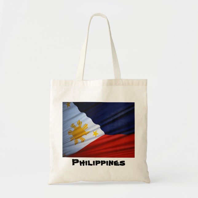 philippines flag tote bags (Front)