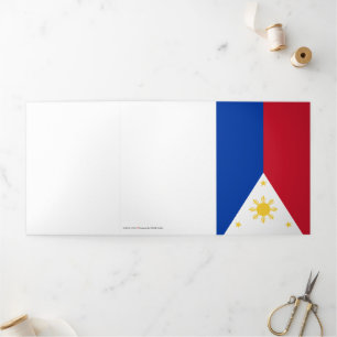 Philippines flag Tri-Fold card
