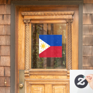 Philippines flag window cling