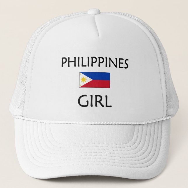 PHILIPPINES GIRL TRUCKER HAT (Front)