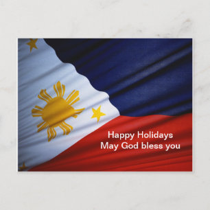 philippines happy holidays holiday postcard