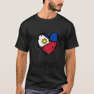 Philippines Heart Artwork Kawaii Asia Minimal Fili T-Shirt